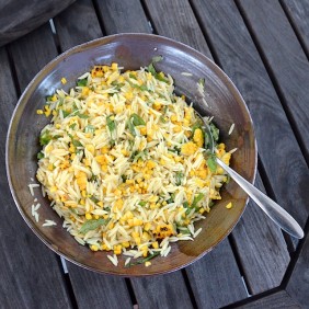 Read more about the article Grilled Corn and Orzo Salad with Basil