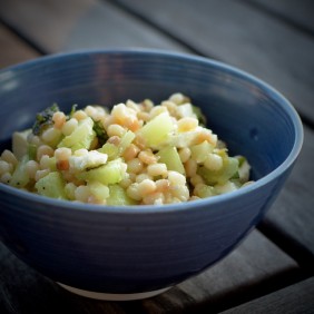 Read more about the article Toasted Israeli Couscous Salad with Mint, Cucumber, and Feta