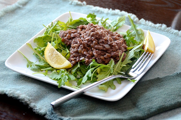 Read more about the article Drunk Lentils with Arugula