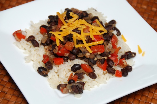 Read more about the article Black Beans and Rice with Cheese