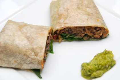 Read more about the article Smoky Black Bean and Cheddar Burrito with Baby Spinach