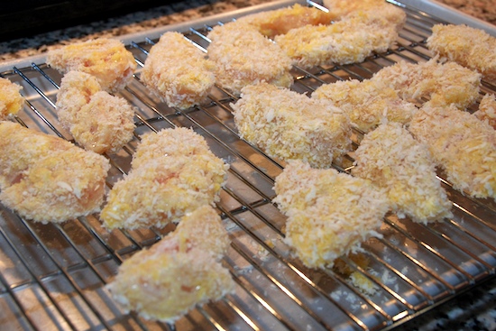 chicken cutlets in pan