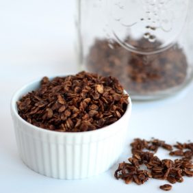 Read more about the article Dark Chocolate Chia Granola