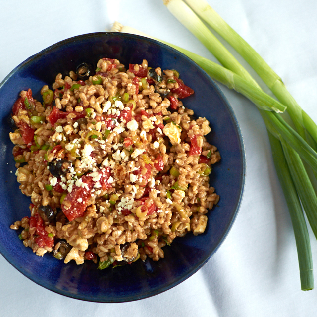 Read more about the article Farro and Roasted Red Pepper Salad