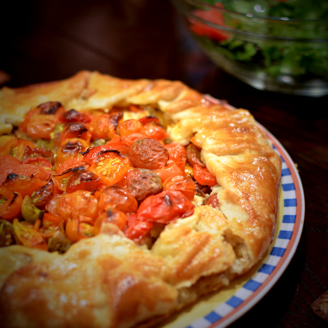 Read more about the article Tomato, Melted Leek and Feta Galette