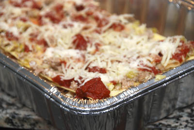 Read more about the article Lasagna with Pink Sauce, Leeks and Sausage