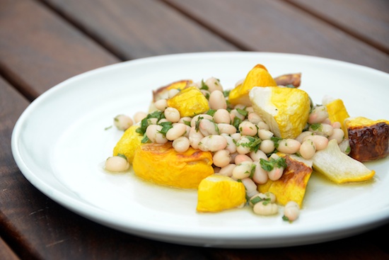 Read more about the article Roasted Patty Pan Squash with Herbed White Beans
