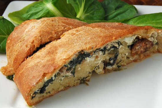 spinach calzone