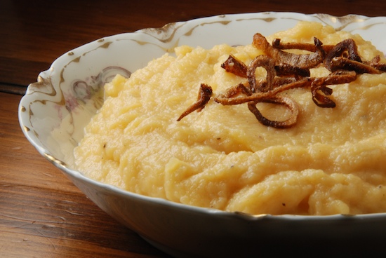 Read more about the article Mashed Yellow Turnips with Crispy Shallots